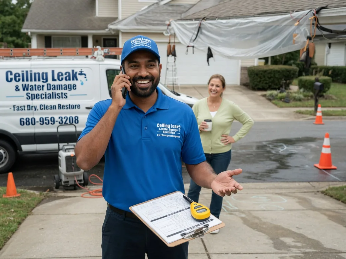 Ceiling Leak Cleanup Shiocton, WI FAQs
